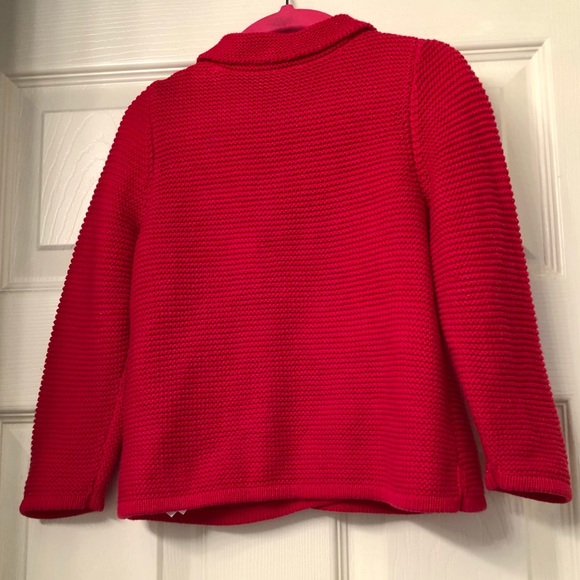 Girls Old Navy Knit Buttoned Red Sweater 18-24 Months - Picture 6 of 6